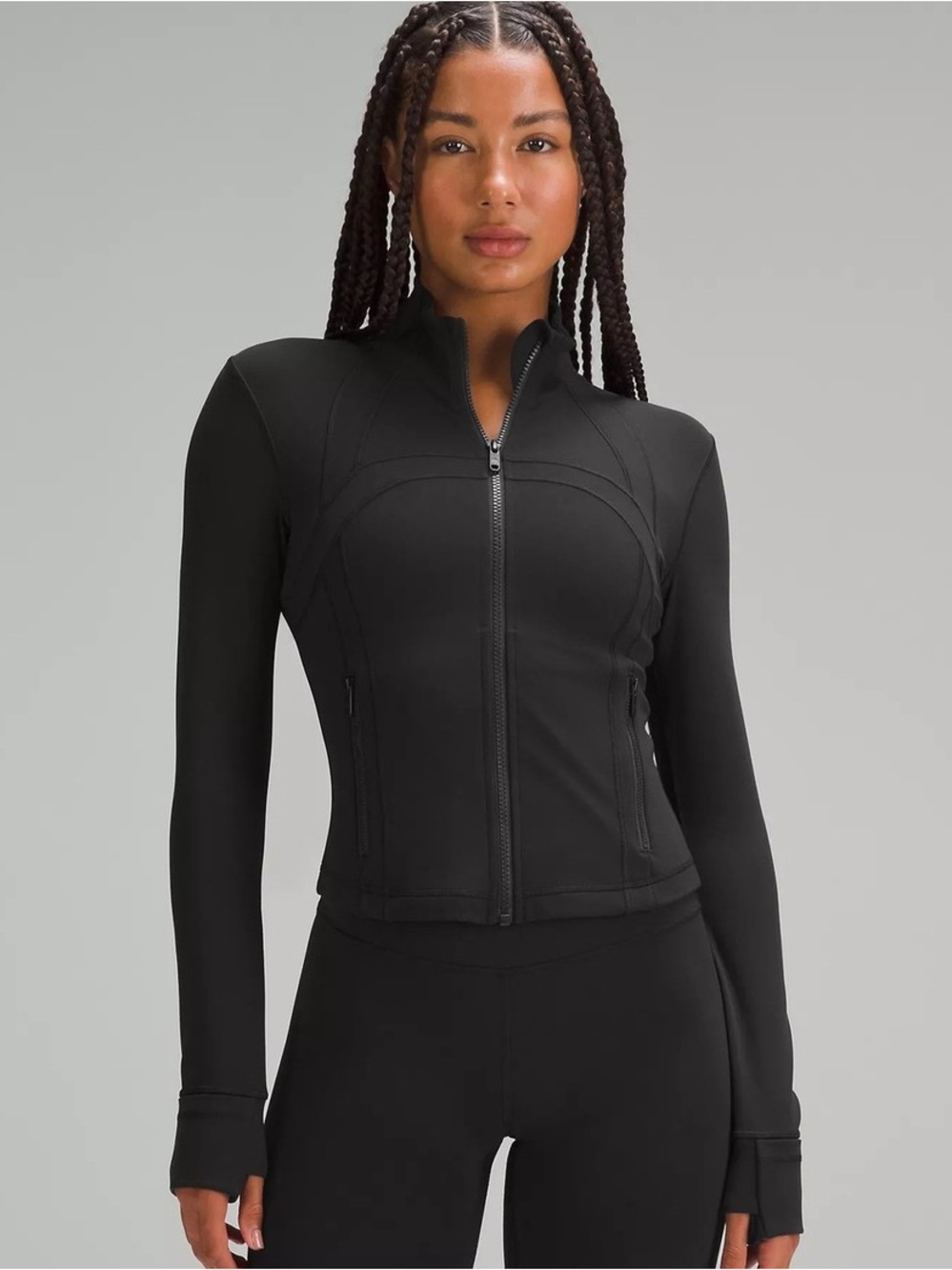 Lululemon Define Cropped Black Jacket Nulu